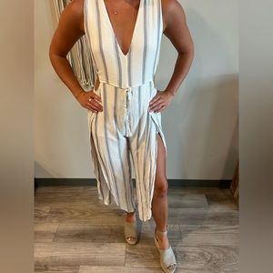 Stripped Navy & White Jumpsuit